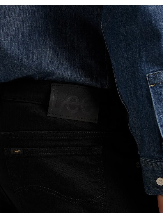 Lee Lee Jeansy RIDER Czarny Slim Fit