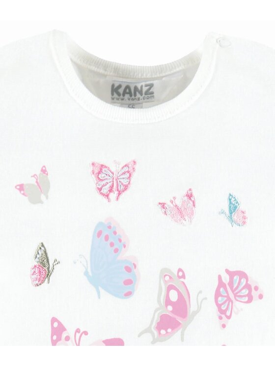 Kanz Kanz Bluzka 1632023-1050 Biały Basic Fit