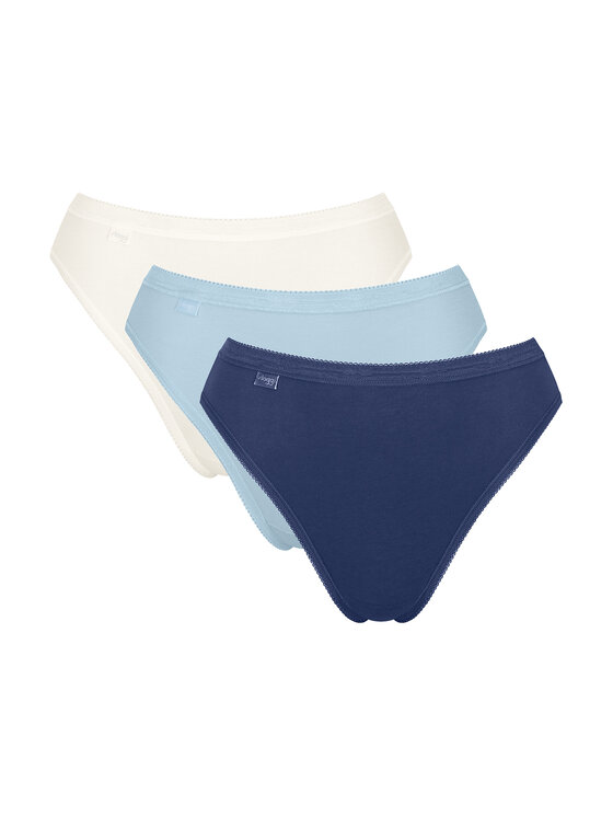 Sloggi Sloggi Set 3 parov spodnjih hlačk Basic 10222391 Modra