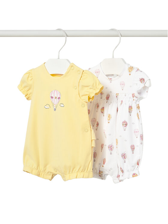 Mayoral Mayoral Set di body corti (romper) 1705 Giallo