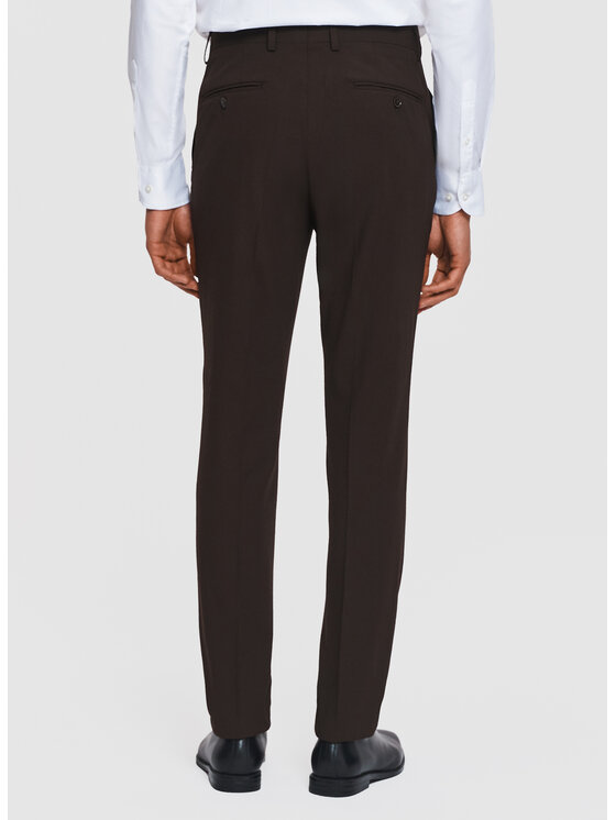 Pako Lorente Pako Lorente Spodnie garniturowe P26SF-6G-038 Brązowy Slim Fit