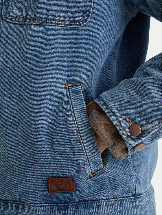 RVCA RVCA Kurtka jeansowa Post Dayshift 23A213506 Niebieski Regular Fit