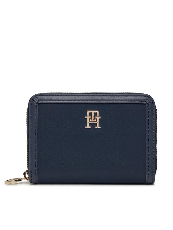 Tommy Hilfiger Liels sieviešu maks Th Essential S Med Za AW0AW15754 Tumši zils