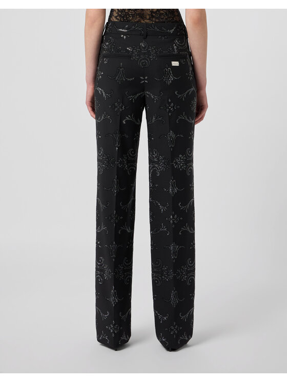 PHILIPP PLEIN PHILIPP PLEIN Spodnie materiałowe 31271 Czarny