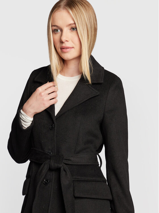Cappotto di lana Catarina Novelle BBW2508 Nero