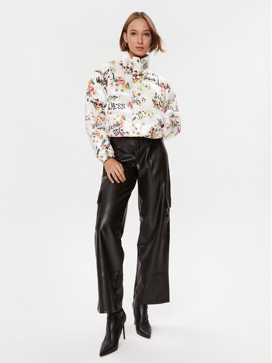 Guess Guess Kurtka przejściowa Roses W3BL45 WF120 Kolorowy Relaxed Fit