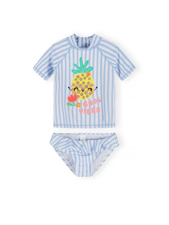 minoti minoti Strój kąpielowy 30SWIM101 Błękitny