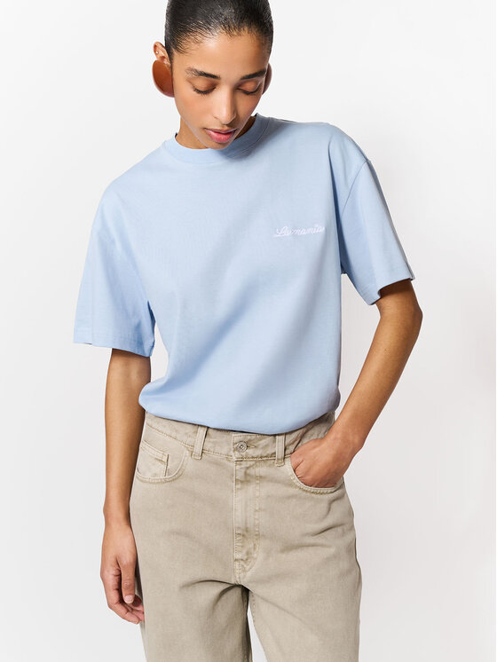 La Mania La Mania T-shirt CARENA Blu Basic Fit