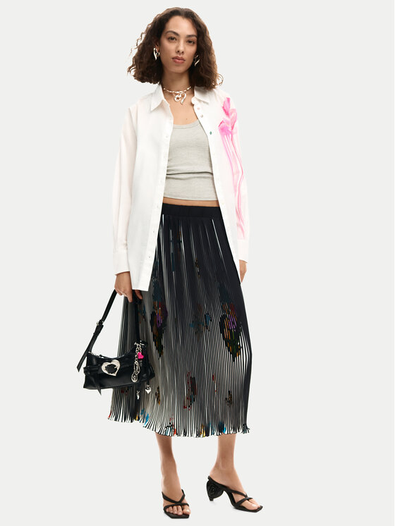 Desigual Desigual Srajca Gloss 26SWCW18 Bela Regular Fit