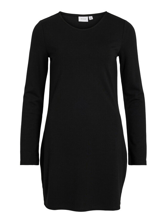 Vila Vila Kleid für den Alltag Armerone 14086118 Schwarz Regular Fit
