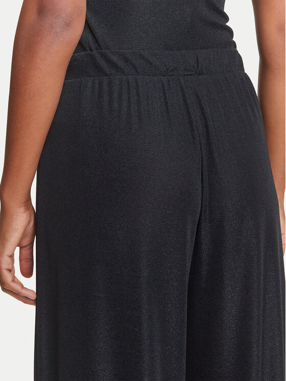 Emporio Armani Emporio Armani Hlače iz tkanine EW000594 AF12206 FC043 Črna Wide Leg