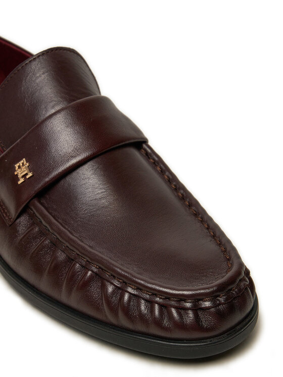 Tommy Hilfiger Tommy Hilfiger Lords Loafer Soft Nappa Pleated Toe FW0FW08362 Vișiniu