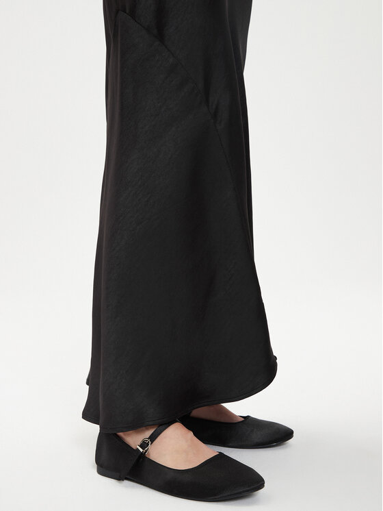 Gina Tricot Gina Tricot Spódnica maxi 22969 Czarny Regular Fit