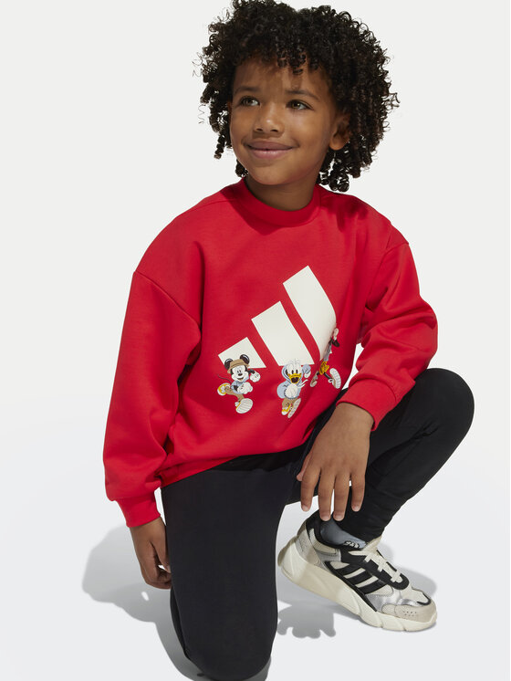 adidas adidas Світшот Disney Mickey Mouse JF3640 Червоний Loose Fit