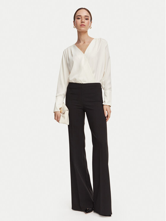 Rinascimento Rinascimento Auduma bikses CFC0130141003 Melns Wide Leg