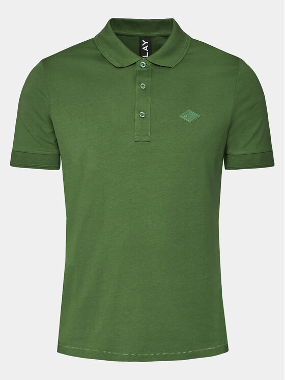REPLAY Replay Polo M6548.000.23070 Zielony Regular Fit