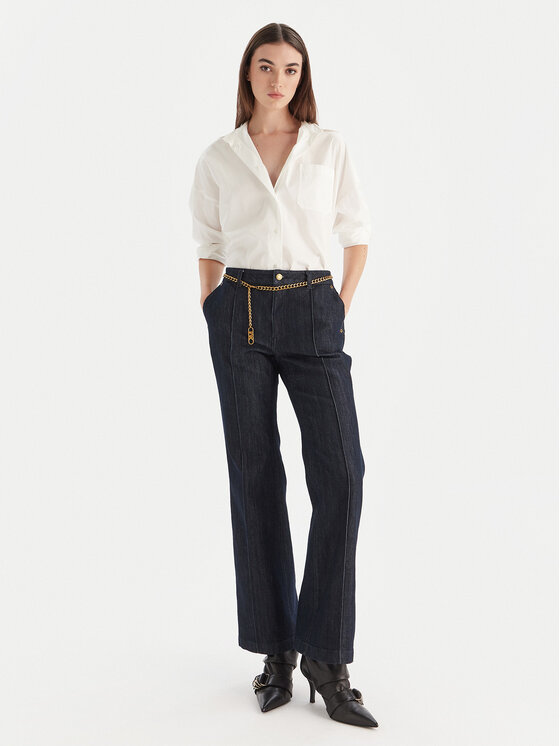 MICHAEL Michael Kors MICHAEL Michael Kors Blugi MF590HRM24 Bleumarin Bootcut Fit