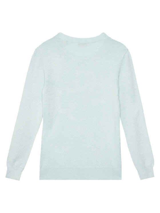Guess Guess Pulover J5YR01 Z3FP0 Albastru celest Regular Fit