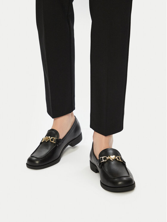 LOVE MOSCHINO LOVE MOSCHINO Loafersy JA10012G1MIA0000 Czarny