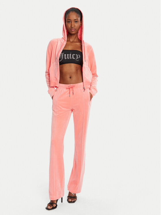 Juicy Couture Juicy Couture Donji dio trenerke Tina JCAPW045 Narančasta Regular Fit
