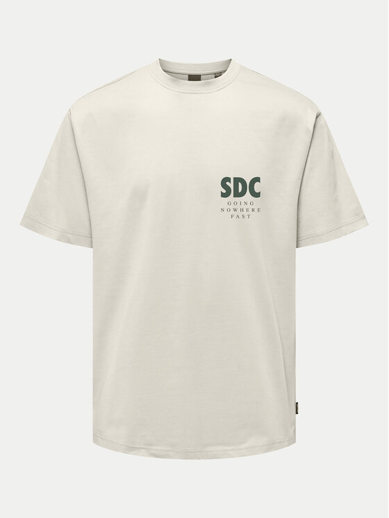 Only & Sons Only & Sons T-Shirt Bowen 22032071 Beige Relaxed Fit