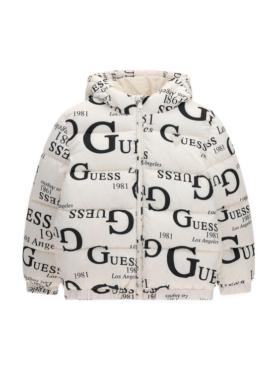 Guess Guess Kurtka zimowa H6BL05 W4160 Kremowy Oversize