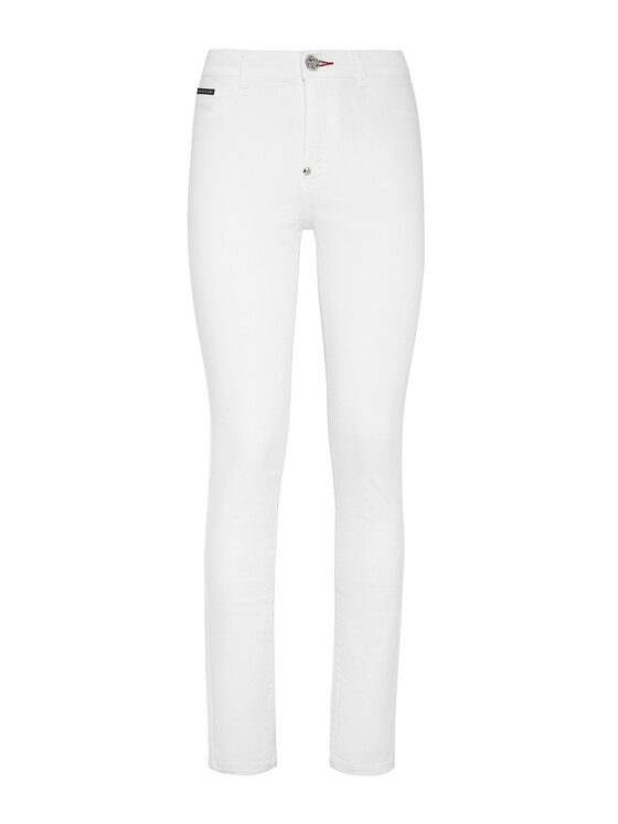 PHILIPP PLEIN PHILIPP PLEIN Jeansy 313 Biały Jegging Fit