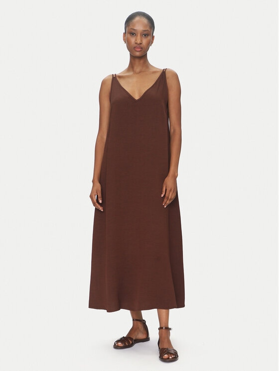 ViCOLO ViCOLO Sommerkleid TD0758 Braun Regular Fit