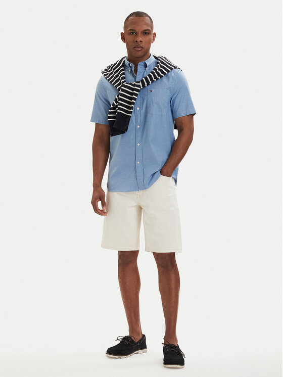 Tommy Hilfiger Tommy Hilfiger Дънкови шорти Dover Washed MW0MW42556 Кремав Regular Fit