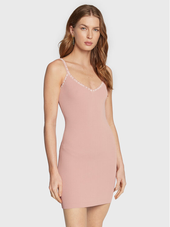 Elisabetta Franchi Rochie de zi AM-36B-26E2-V250 Roz Slim Fit AM-36B-26E2-V250 imagine noua