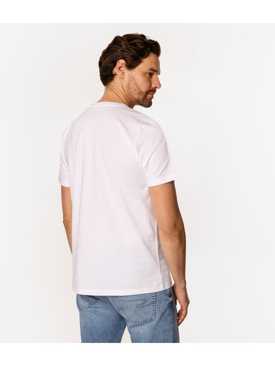 Lee Cooper Lee Cooper T-Shirt OBUTCH 0875 Biały Regular Fit