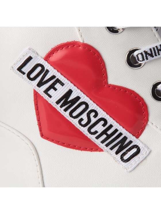 LOVE MOSCHINO LOVE MOSCHINO Trampki JA15023G16ID0100 Biały