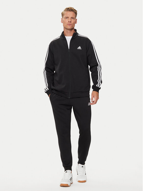 adidas adidas Treniņtērps Basic 3-Stripes IJ6067 Melns Regular Fit