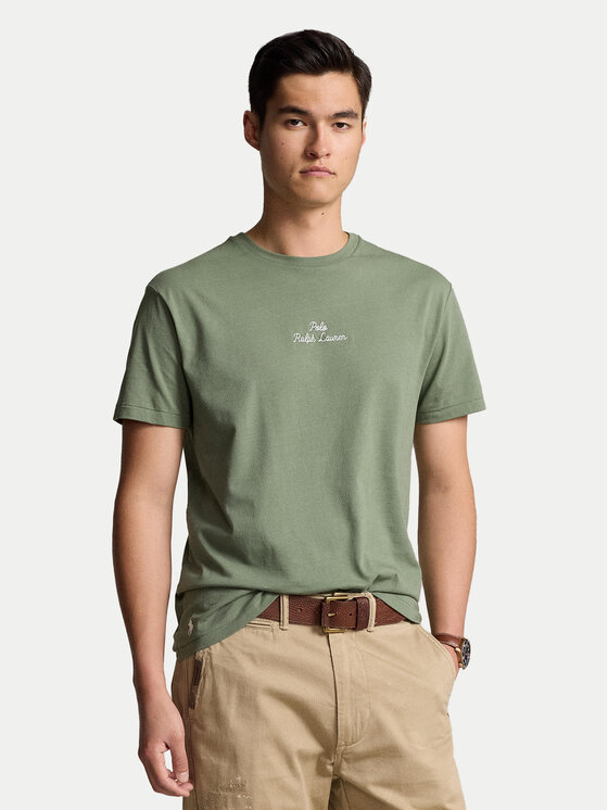 Polo Ralph Lauren T-krekls 710936585011 Zaļš Classic Fit