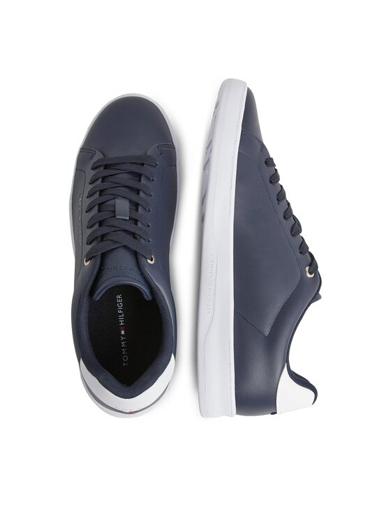 Tommy Hilfiger Tommy Hilfiger Sneakersy Court Cupsole Leather Gold FM0FM04829 Niebieski