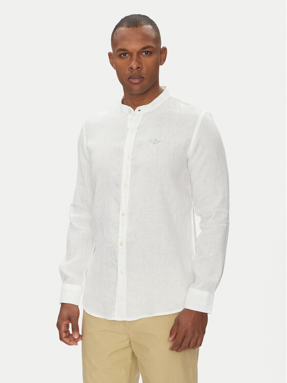 Aeronautica Militare Aeronautica Militare Košile 251CA1272CT3089 Bílá Regular Fit
