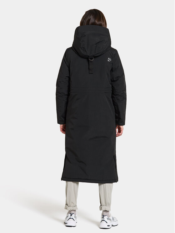 Didriksons Didriksons Parka Leya 504846 Fekete Relaxed Fit