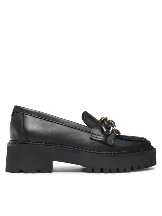 Tommy Hilfiger Tommy Hilfiger Loafersy Chain Chunky Loafer FW0FW06865 Czarny