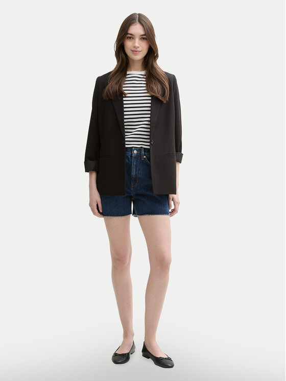 Tom Tailor Denim Tom Tailor Denim Τζιν σορτσάκια 1045651 Σκούρο μπλε Regular Fit