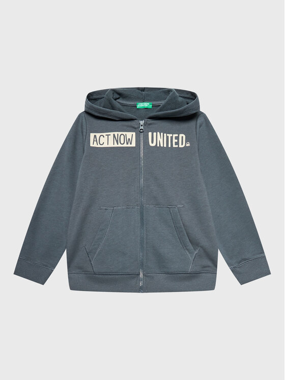 United Colors Of Benetton Bluză 3JLXC501E Gri Regular Fit