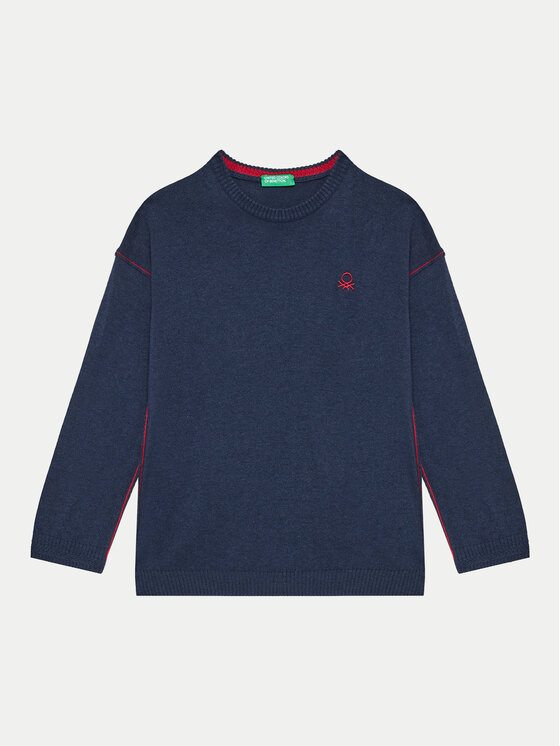 Chłopięcy Sweter United Colors Of Benetton, Rozmiar 110, Granatowy, 1041H1025