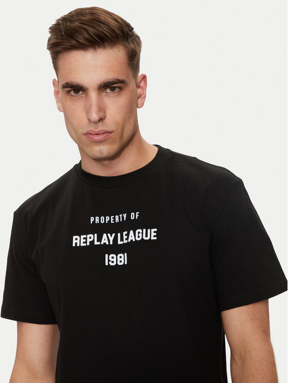 REPLAY Replay Tricou M6925 .000.23608P Negru Regular Fit