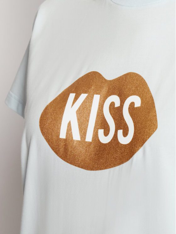 T-shirt Kiss PL-KO-CL-00185 Blu Classic Fit