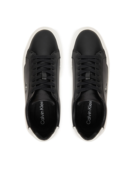 Calvin Klein Calvin Klein Laisvalaikio batai Chunky Cupsole Laceup Lth Ml YW0YW01947 Balta