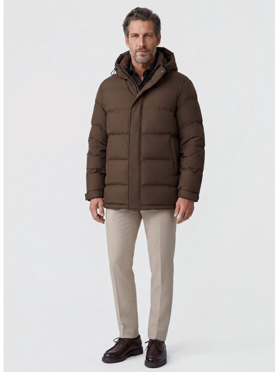 Pako Lorente Pako Lorente Kurtka puchowa P26WN-5X-009 Brązowy Regular Fit