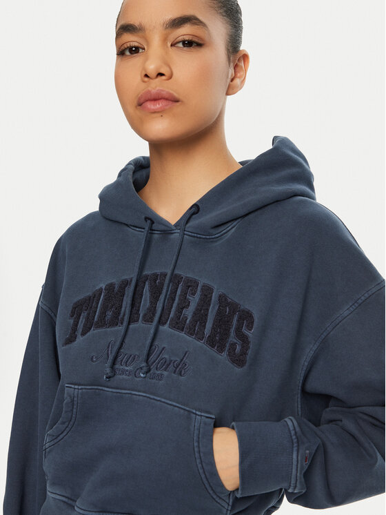 Tommy Jeans Tommy Jeans Pulóver DW0DW19413 Sötétkék Boxy Fit