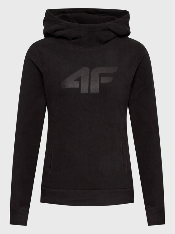 4F 4F Fleecejacke H4Z22-PLD352 Schwarz Regular Fit