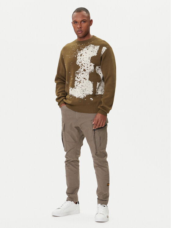 G-Star Raw G-Star Raw Пуловер Sprayed 89 D27772-D488 Зелен Relaxed Fit