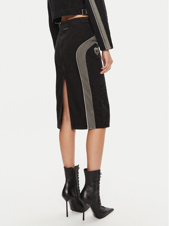 Miss Sixty Miss Sixty Φούστα τζιν 6L3KJ0460000 Μαύρο Regular Fit