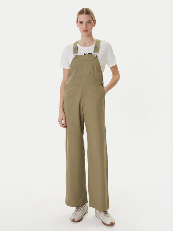 Roxy Roxy Salopetă Trail Blazer ERJWO03027 Verde Wide Leg